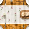 Artoid Mode Eucalyptus Tulips Flower Vase Spring Table Runner Summer