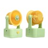Desk Fan USB Charging Adjustable Angle Cute Portable Multifunction Air