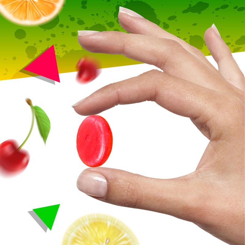 Fruit Discs Assorted Hard Candy, Individually Wrapped (1 Pound Bag