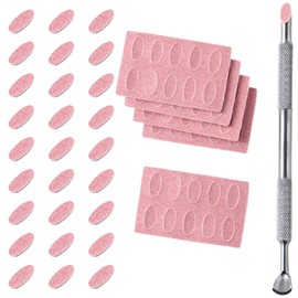180 Grit Sandpaper Sheets Dual Ended Nail Cuticle Pusher Cuticle Cutter Self-Adhesive Sandpaper for Keratinizer Slant Heads Nail Art Pre Polishing Sandpaper Nail and Foot Salon Home Sandpaper