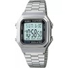 Casio A178W-1A Men's Vintage Silver Tone Band Alarm Chronograph Digital