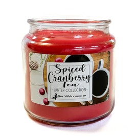 Spiced Cranberry Tea | 16oz Scented Jar Candle | Sea Witch Candle Co - Winter Collection