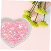 Gadpiparty 3pcs Heart Shaped Nail Shiny Sequin Powder for Nail