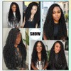 24 Inch Goddess Locs Crochet Hair Grey Ombre Pre Looped