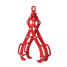 GarveeLife 36In Log Lifting Tongs with 4 Claw Timber, 360°Swivel Dragging, Heavy Duty Logging Grabbler, Anti-Slip Wooden Tongs, Steel Log Lifting Tongs for Tractors, Skidders, Firewood, Lumber