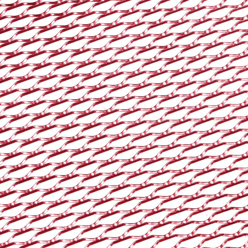 Car Front Center Grid Grille Rhombic Mesh Stable Structure Aluminum
