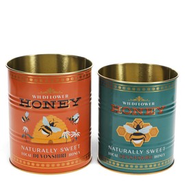 Rex London Medium Honey storage tins (set of 2)