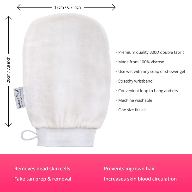 Kessa Scrubbing Glove - Exfoliate and Remove Dead Skin Cells
