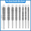 8 Pcs Metal Bore Wire Drill Brush Wire Brush Set