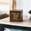 Iris Ohyama Digital Alarm Clock, Standing Clock, Wooden Clock, Stylish