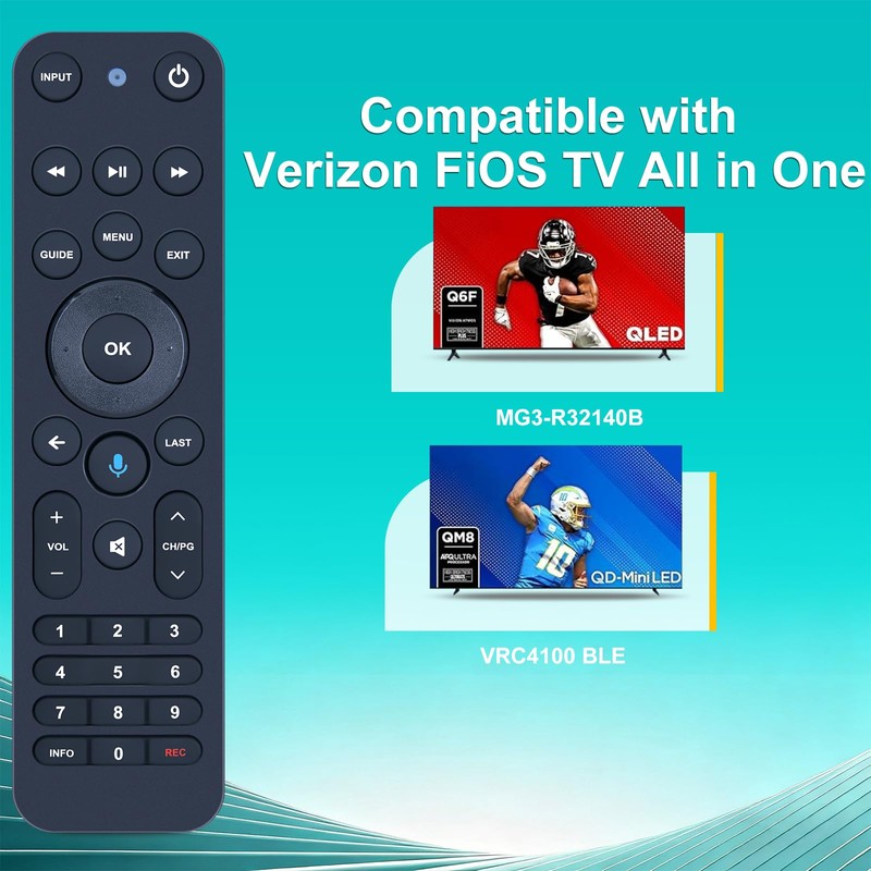 RETROSUN Voice Replacement Remote Control for Verizon FiOS TV All