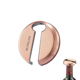 ELMWAY Wine Foil Cutter, Stainless Steel Wine Bottle Foil Cutter, Foil Remover for Wine Bottles, Blade Foil Paper Cutter,Magnetic Foil Cutter Attached to Fridge,Wine Gift for Wine Lovers(Rose Golden)