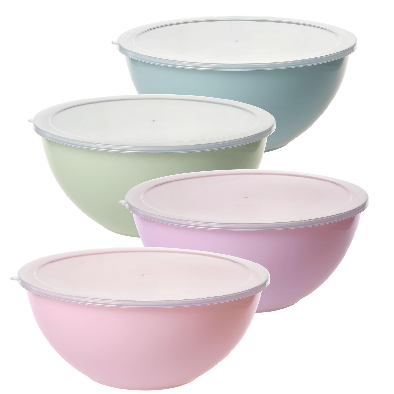 4-Piece Plastic Mixing Bowl Set - Thumbnail 5
