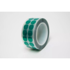 Stecron High Temperature Green Polyester Tape  Dots  Powder Coating Masking 3/4" 19mm