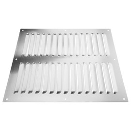 NUOLUX Air Vent Cover Stainless Steel Ventilation Grille Exhaust Vent Louver Grille Cover Silver