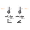Amana Tool 45737 V-Groove 155 Deg. Folding for Aluminum Composite