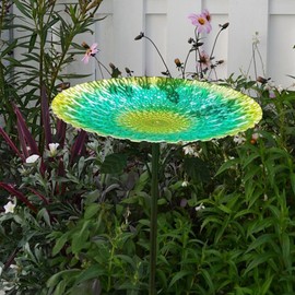 Garden Bird Bath,Metal Birdbaths Bowl Outdoor | Large Capacity Parrots Feeding Bowls, Pet Accessories for Macaws Sparrow Parakeet Budgies