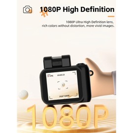 Yoidesu Mini DV Camera, 1080P 2MP Small DVR Camera Camcorder for Webcam Travel Hiking Sports Cycling, Compact Photography Video Cam Ultra Mini Kids Thumb Camera with Flashlight
