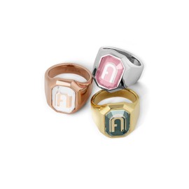 FURLA ACCESSORY FJ0301RT2 Women's Pink Ring, Stainless Steel, No Gemstone