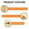 QUARKZMAN Brass Tee Pipe Fitting, 1/4" x 1/4" x 1/4"