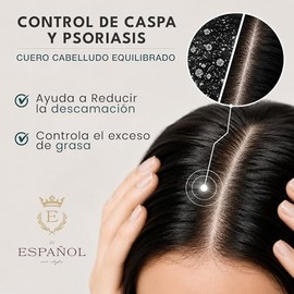 El español con stylo - Shampoo Artesanal Alquitran de hulla - Anticaspa - efecto depurativo. (2 unidades de 500ml)