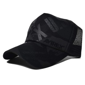 Avilex AX3900 Mesh Cap, English Letters Logo, Hat Cap, Avilex (Charcoal Camouflage)