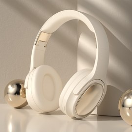 Noise Cancelling Headphones - Noise Cancelling Over Ear Headphones - Comfortable Skin-Friendly Cushions Fast Charging Headset for Women Men