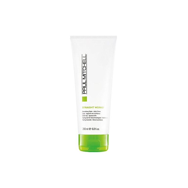 Paul Mitchell Straight Works Hair Gel, Smoothing Styler, Adds Shine,