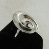 Stylish sterling silver ring solid 925 R000806 Empress