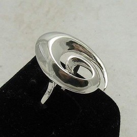 Stylish sterling silver ring solid 925 R000806 Empress
