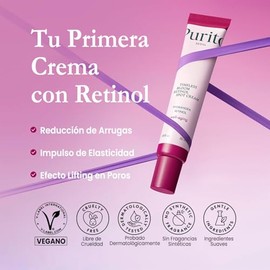 PURITO crema con retinol 30 ml - crema facial antiarrugas para piel sensible - retinol coreano para líneas finas y firmeza k beauty