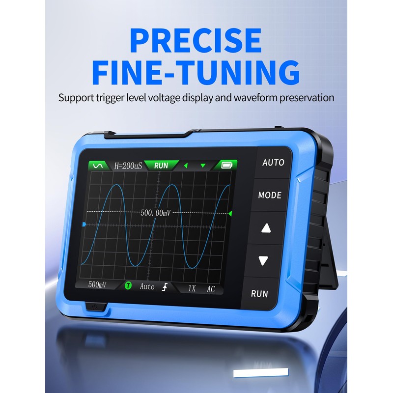 FNIRSI DSO-510 Handheld Oscilloscope/DDS Signal Generator 2 in 1, Digital
