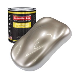Restoration Shop - Mocha Frost Metallic Acrylic Enamel Auto Paint - Gallon Paint Color Only - Professional Single Stage High Gloss Automotive, Car, Truck, Equipment Coating, 2.8 VOC