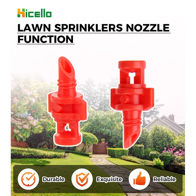 Hicello 250PCS 360 Degree Misting Nozzle Irrigation, Sprinklers Sprayer for
