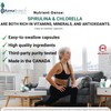 AzmaBiotech AzmaBiotech Organic Spirulina Chlorella Capsules 500mg, 60 Count, 50/50