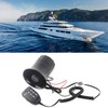 50W 120dB Car Loud Horn 6 Sounds Emergency Warning Alarm