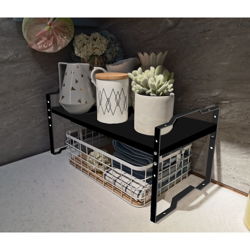 Jojocross Expandable Shelf for Cabinet Organizer Adjustable Stackable Spice Rack