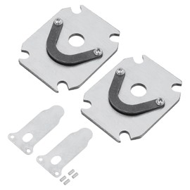 PATIKIL Air Compressor Valve Plate, 2 Set Metal Air Compressor Reed Valve Kit Central Pneumatic Air Compressor Replacement Part Accessory, Silver Tone