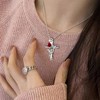 LOTIKOU 40 Pcs Cross Rose Charms, Alloy Gothic Thorns Pendants,