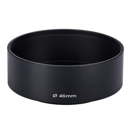 CELLONIC® Lens Hood Compatible with Olympus M.Zuiko Digital 17 mm 1.8 ED, Diameter 46 mm Filter Thread LN-46S Lens Sun Visor Camera Lens Hood