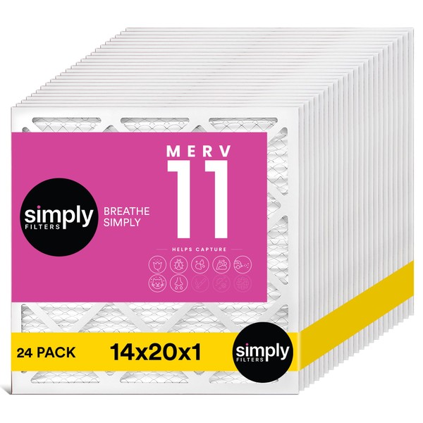 Simply Filters 14x20x1 MERV 11, MPR 1000 Air Filter (24