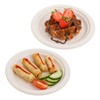 STACKABLES ~ 50 Pack Natural Colored Biodegradable Bagasse 7 inch