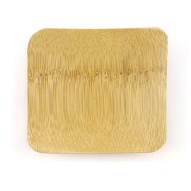 BambooMN Brand - Solid Bamboo Mini Dishes - Square, 2.4" x 2.4" - 100 pcs