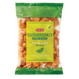 HEB 1 Bag - H-E-B Chicharrones Pork Rinds - Chile Lime Flavor 5 oz