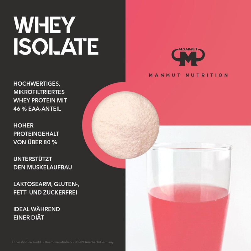 Mammut Nutrition Whey Isolate 460 g Powder - Sunny Melon