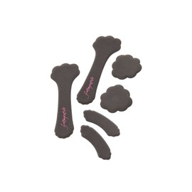 Foot Petals Triple Threat Combo Pack (Black, One Size)