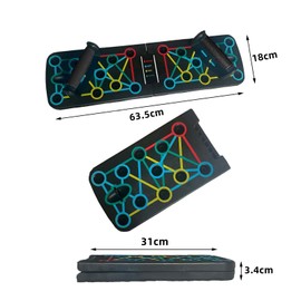 Tabla push-up plegable Tablero Para Lagartijas 12 en 1 Portátil Antideslizante Multifuncional Fitness, Tabla Soporte para Lagartijas con Agarre de Goma, Equipo Acondicionamiento Físico Gimnasio Y Hogar, Pecho, Hombros, Espalda, Tríceps Y Bíceps