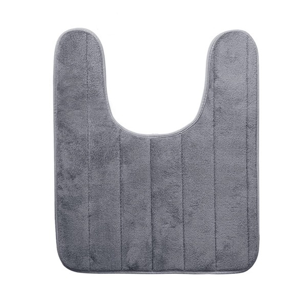 BIKHYY Memory Foam Bathroom Mats Non Slip Toilet Pedestal Mats
