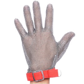 Caprihom Cut Resistant Glove Metal Mesh Chainmail (Medium), Butcher Glove for Meat Cutting, Food Grade