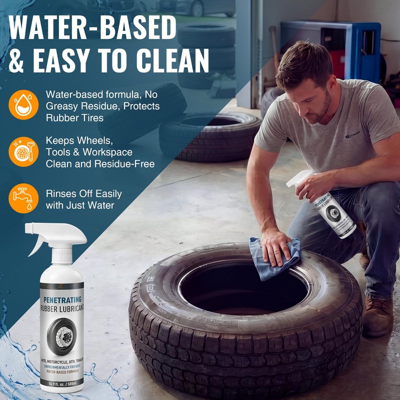 HappyAlley 16.9 fl. oz. Tire Mounting Rubber Lubricant, Ready to